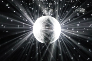 Diffuse Lichtreflektion einer Discokugel